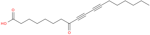 9,11 octadecadiynoic acid, 8 oxo 